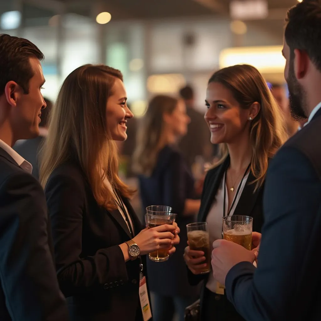 Evento de networking profesional organizado por la empresa